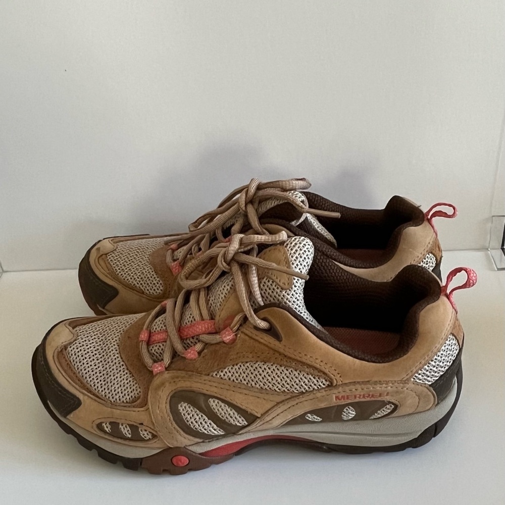 Merrell Tan and Pink Women's Athletic Shoes
